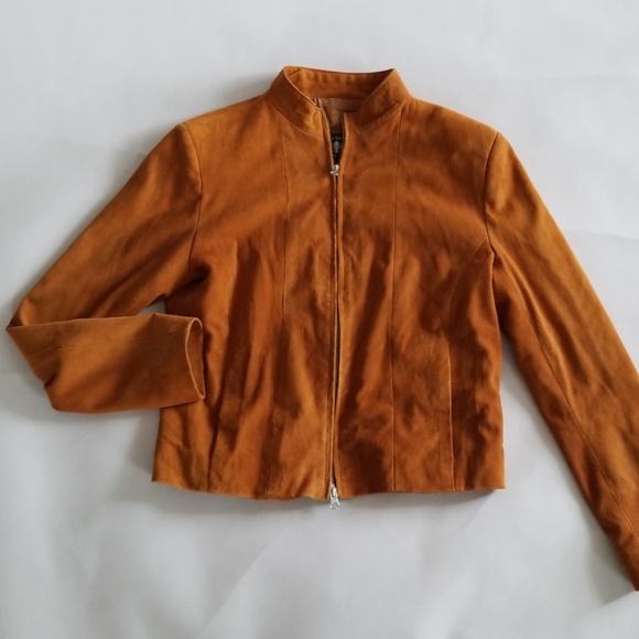 Rafaella Jackets & Blazers - Rafaella Italian Suede Rusty Tan Jacket M